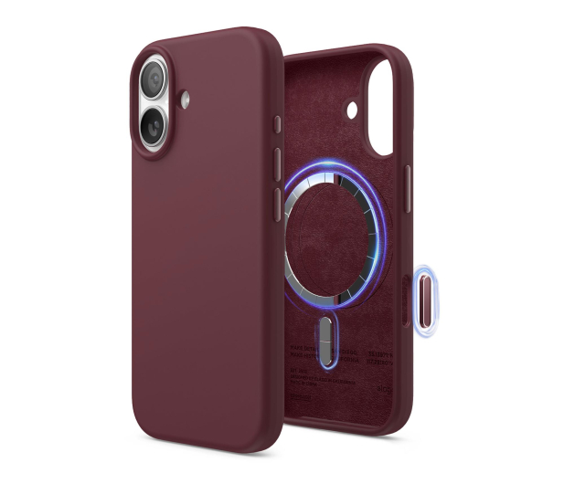 Elago Magsafe Silicon Case do iPhone 17 Burgundy - 1360493 - zdjęcie